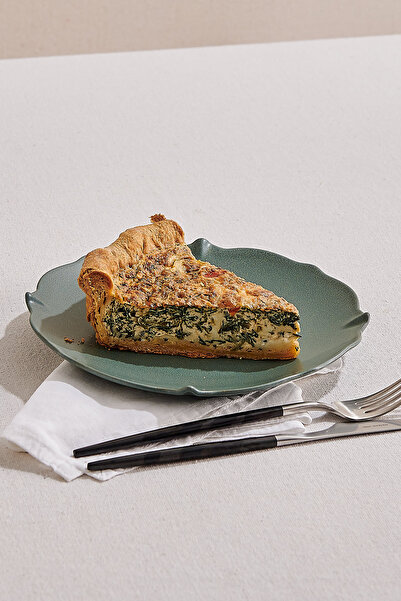 Paşabahçe Gothic Seramik Pasta Tabağı Yeşil