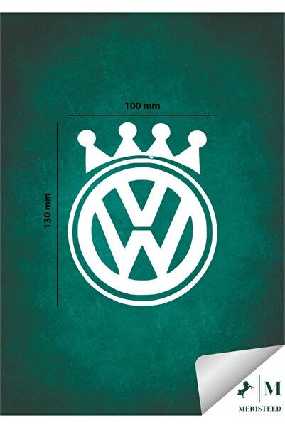 meristeed ملصق شعار وولفاجن للسيارات والدراجات النارية والخوذات والزجاج، ملصق...