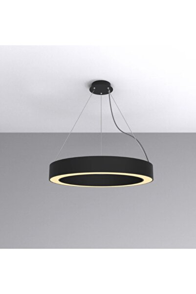 VOLSER AYDINLATMA SİMİT LED LİNEAR SARKIT ATMATÜR ÇAP 40 CM SİYAH KASA 4000 K...