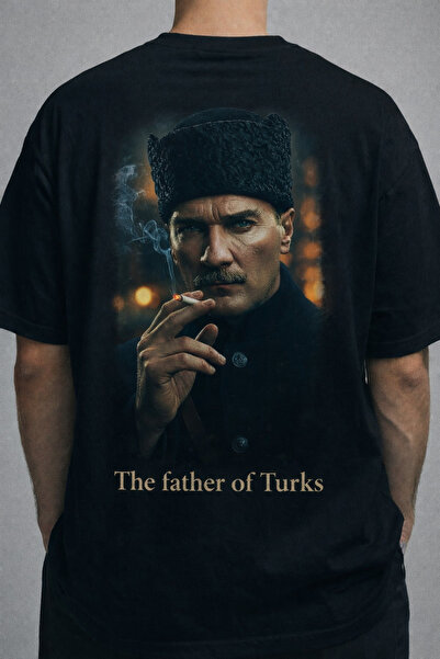 Tiny and Co 100% Cotton Oversize Ataturk Printed Unisex T-Shirt