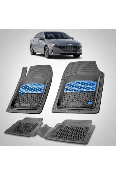 TEAMCAR Covorașe auto din cauciuc compatibile cu Hyundai Elantra VII (2020-20...
