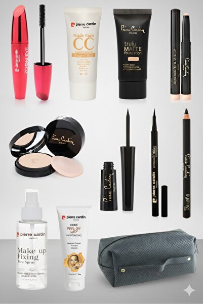 Pierre Cardin Makyaj Seti – Çanta Hediyeli - Yüz Maskesi - Maskara -Eyeliner ...