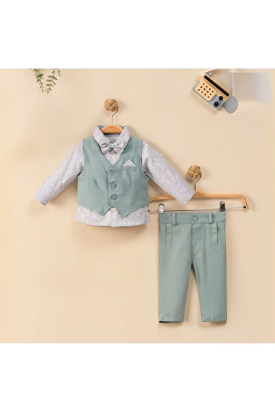 Generic Mini Gentle Boys' Formal Set - 3 Pieces - Green - 586010-1