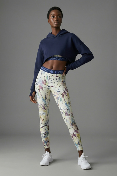 Sour Cherry The Crop Γυναικείο φούτερ με κουκούλα και άνοιγμα στα δάχτυλα