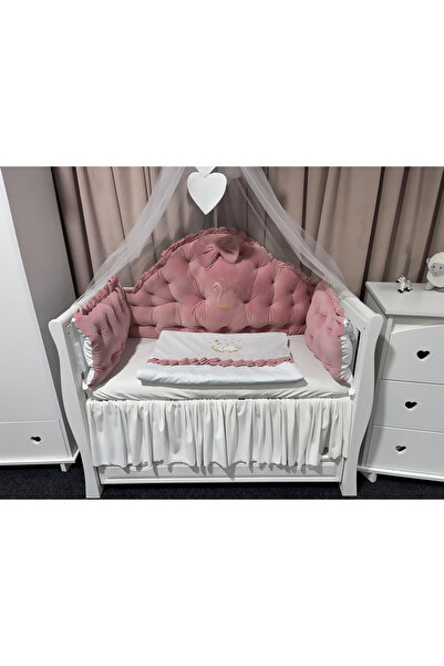PeppiBambini Lenjerie de patut personalizata 11 piese REGAL Pink -
