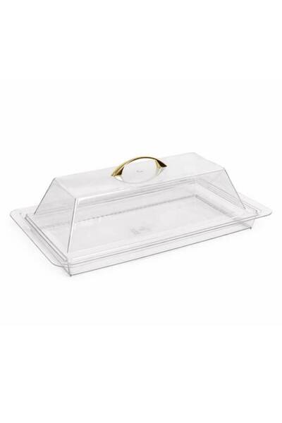 Ginza Rectangular Acrylic Serving Tray with Lid