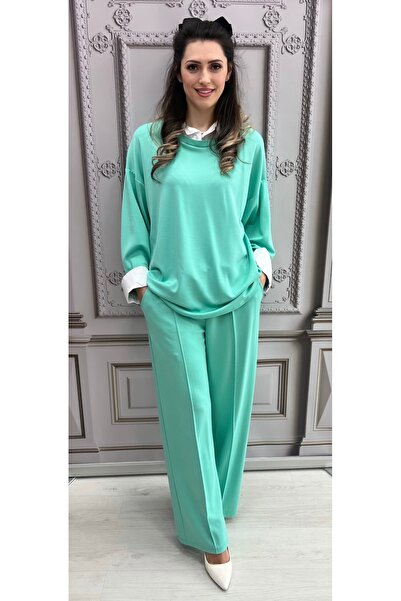 OnlyForYou Women's tracksuit made of 50% elastic viscose, with integrated blo...