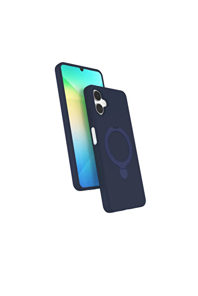 eco port غطاء حماية سامسونج جالاكسي A06 ريجال مع حامل ماج سيف - أزرق داكن