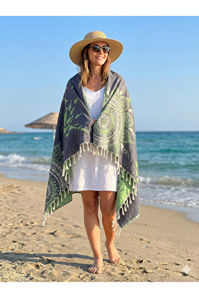 HAMAM HOUSE TURKISH HAMAM Mandala Peshtemal Towel 90*180cm Custom Woven Cotton