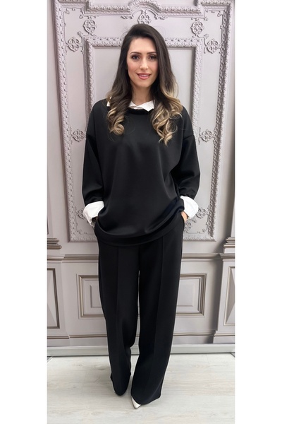 OnlyForYou Women's tracksuit made of 50% elastic viscose, with integrated blo...