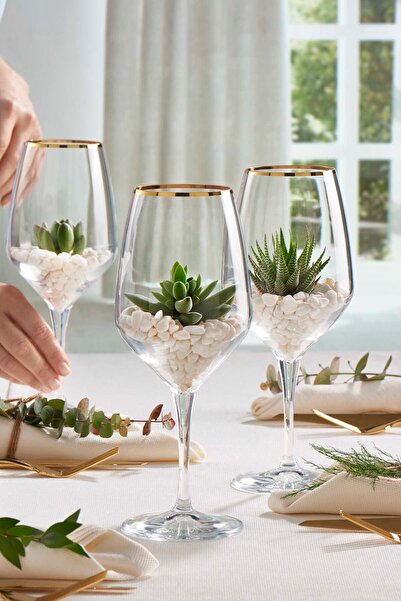 Paşabahçe 6'lı Napagolden Touch Şarap Kadehi 580