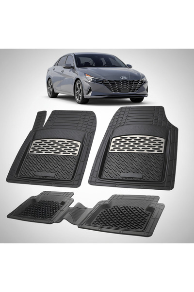 TEAMCAR Covorașe auto din cauciuc compatibile cu Hyundai Elantra VII (2020-20...