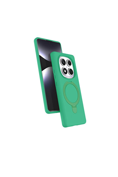 eco port غطاء Redmi Note 14 Pro 4G Regal مع حامل Magsafe - أخضر