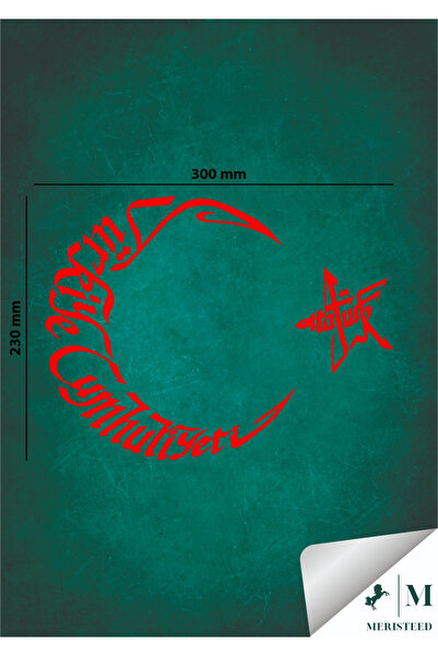 meristeed Republic of Turkey-Ataturk Sticker Vehicle Motorcycle Windshield Au...