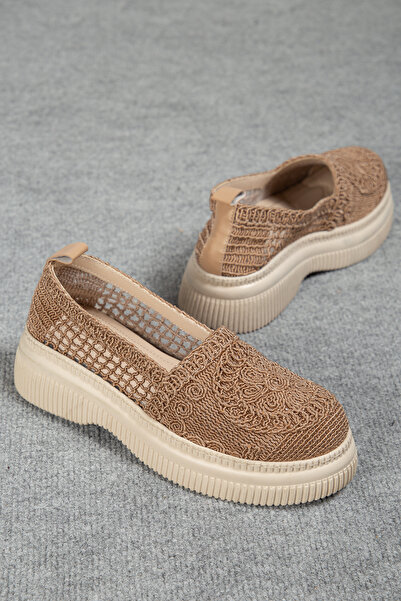 Mc vay Shoes Helt Md165 Braided Orthopedic Thick Sole Stylish Women's Loafer