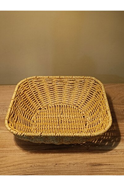 Paganca Wicker Rattan Round Serving Tray / Fruit Basket / Bread Bowl