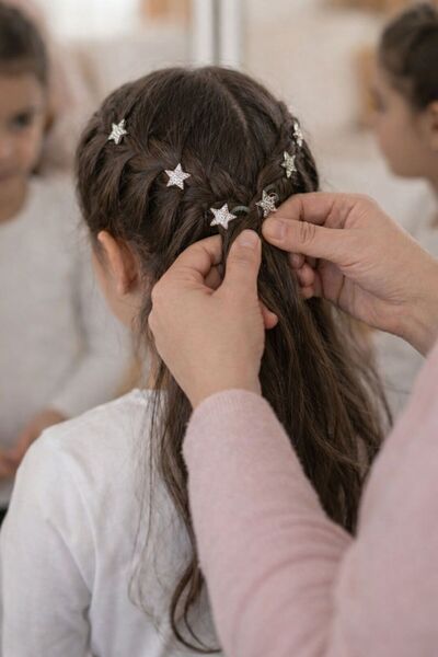 EMKSHOP 10-парче коса клипс коса пръстен коса декорация мъниста