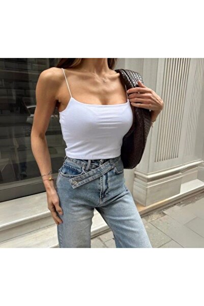 VALORA CONCEPT TR İp Askılı Spor Sade Scuba Kumaş Büstiyer Crop