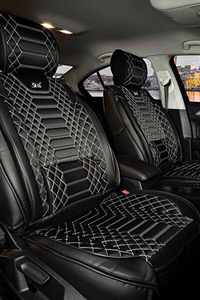 ACKSTORE غطاء مقعد سيارة أوبل كورسا بي متوافق مع السيارة، مصنوع من الجلد نصف ...