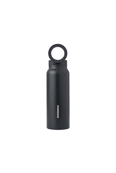 porodo Lifestyle Magnetic Mount Water Bottle, Black - LFS053