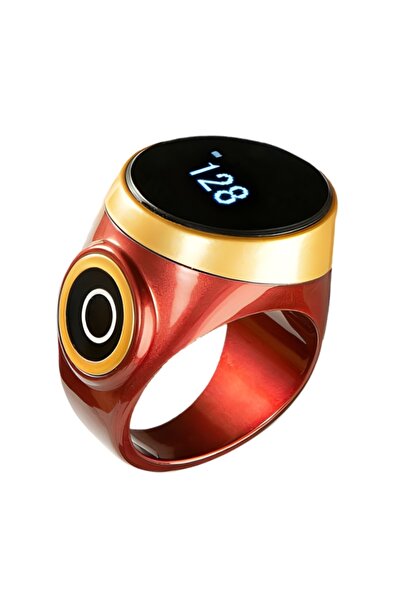 Generic Smart prayer beads ring with OLED screen, Type-C charging, waterproof...