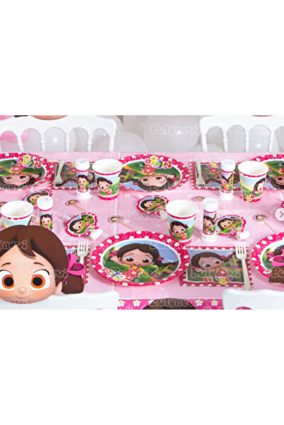 My Paper Craft Niloya Temalı Karton Tabak 8 Adet – Çocuk Doğum Günü Parti Tabağı