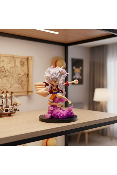 hediyeconcepti تمثال لوفي جير 5 من ون بيس - تمثال أنمي زخرفي قابل للتجميع بطو...