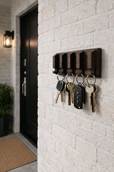 Atölye155 Nora | Yapışkanlı Anahtar Askılığı Duvar Anahtarlığı Portmanto Anah...