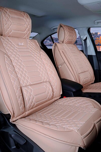 ACKSTORE غطاء مقعد سيارة أوبل كورسا بي متوافق مع السيارة، مصنوع من الجلد نصف ...