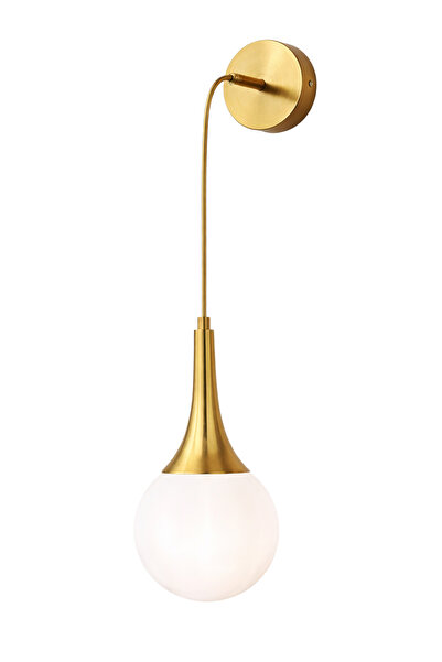 MINIMAL ETICARET VE BILGI TEKNOLOJILERI Rains White Glass Sconce