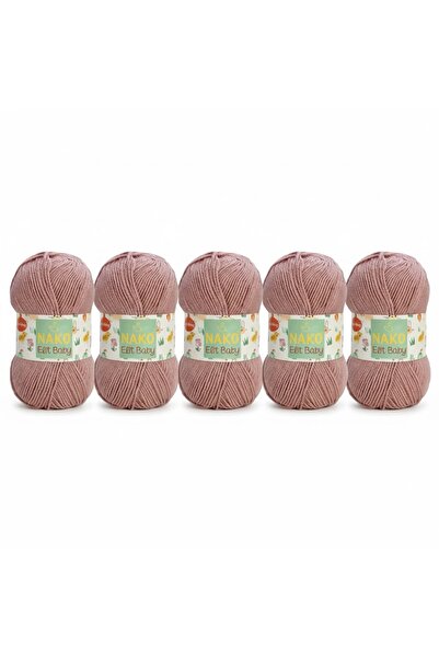 NAKO Elit Baby Anti-Pilling Baby Wool Dark Powder 14394 (New Color) 5 Pieces