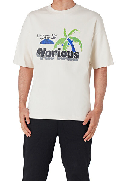 hendam Men's casual printed chest t-shirt