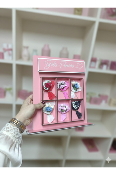 aycut Çiçek Otomatı Makinesi Love Flowers Kişiye Özel Mini Buketli Sevgiliye ...