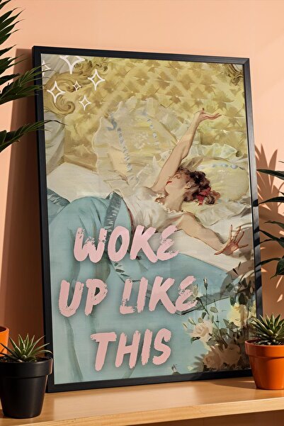 Saturn Tablouri înrămate cu scene din dormitor, „Trezit așa așa”, Cadou elega...