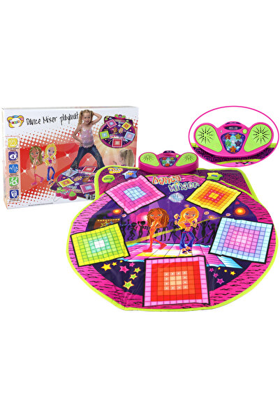 LEAN Детски килим за танци MOV 91x93 см светлини звуци телефонна връзка 3+ го...