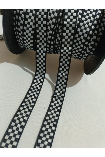 ULUPAMİR شريط زخرفي صغير مربع الشكل باللونين الأسود والأبيض