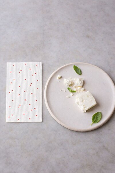 pelure store مناديل ورقية حمراء على شكل قلب 33*33 40 قطعة بدون علبة