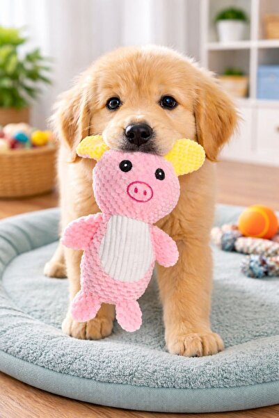 OEM Plush toy in the shape of a pig, for your dog's daily fun.