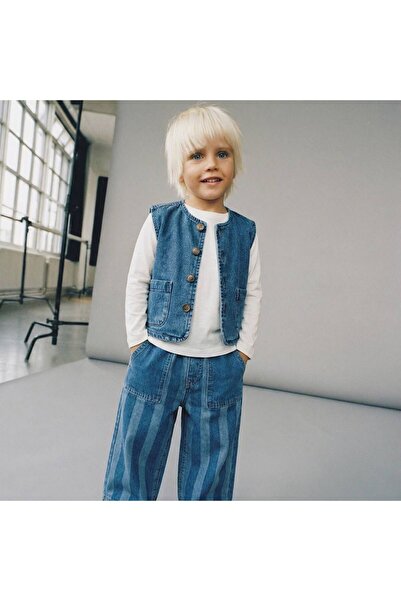 Motebarn Wear Blugi pentru băieți cu talie elastică și picior larg