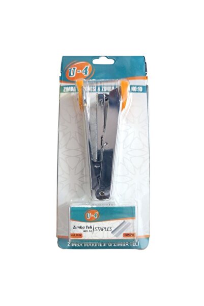 U4 boya U4 Stapler Machine and Staple Wire No:10 Set of 2 U4-1014-Orange