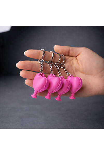 Vescarri سلسلة مفاتيح على شكل وسادة قلب - حقيبة صغيرة لطيفة للزينة وإكسسوار ل...