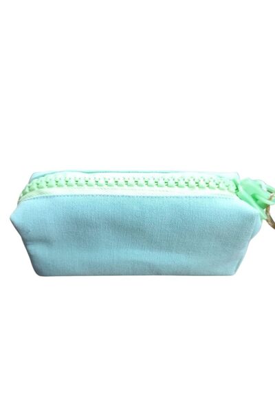 UNICUS حافظة أقلام كبيرة من الكتان الباستيل 922-أخضر