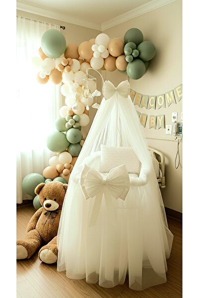 Mutlu Başlangıçlar زينة للمستشفى، وللمنزل، تنورة سرير الأطفال، طقم ناموسية سر...