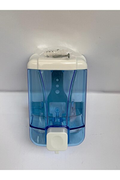 Palex Sıvı Sabun Dispenseri 500 cc Sabunluk – Şeffaf Mavi Duvara Monte