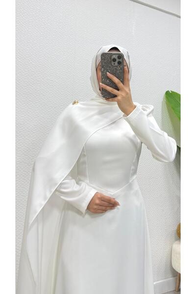 modasusev Cape Hijab Evening Dress
