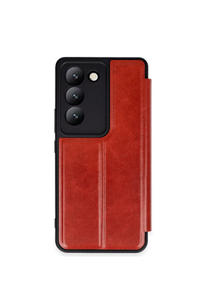 eco port غطاء حماية قابل للطي لهاتف فيفو V30 لايت 4G - أحمر