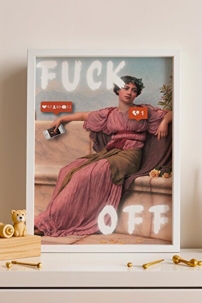 Saturn Pictură înrămată de John William Godward, cu tematică despre rețelele ...