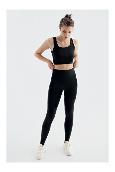 LC Waikiki Rmz Gi̇yi̇m Farkiyla High Waist Stretchy Recovery Leggings T17