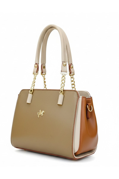 Çanta Trend Miami Polo Club Women's Shoulder Bag with Gold Accessory Detail