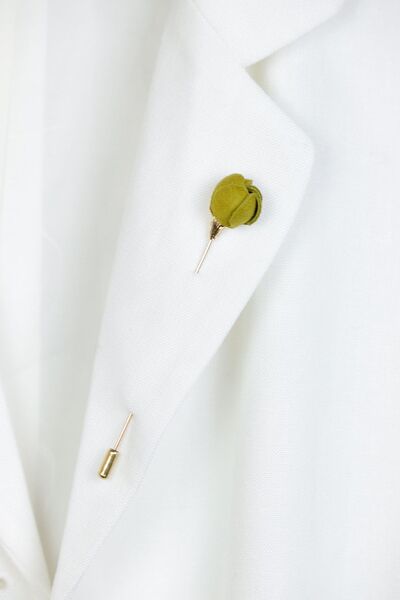 HAIArt Rose Brooch - Avocado